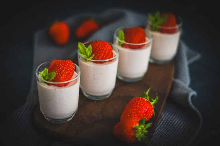 Erdbeer Panna cotta