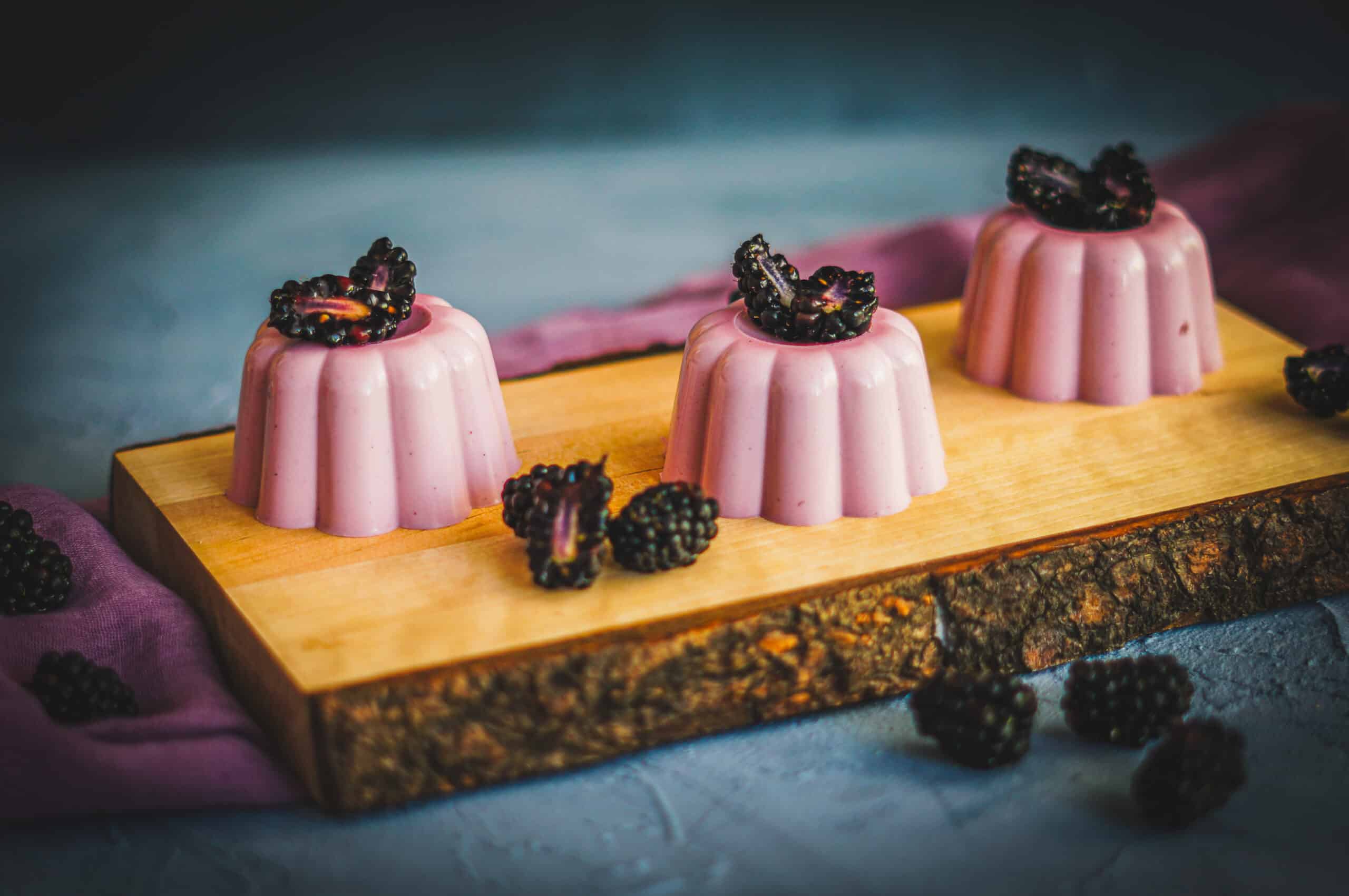 Brombeer Panna cotta