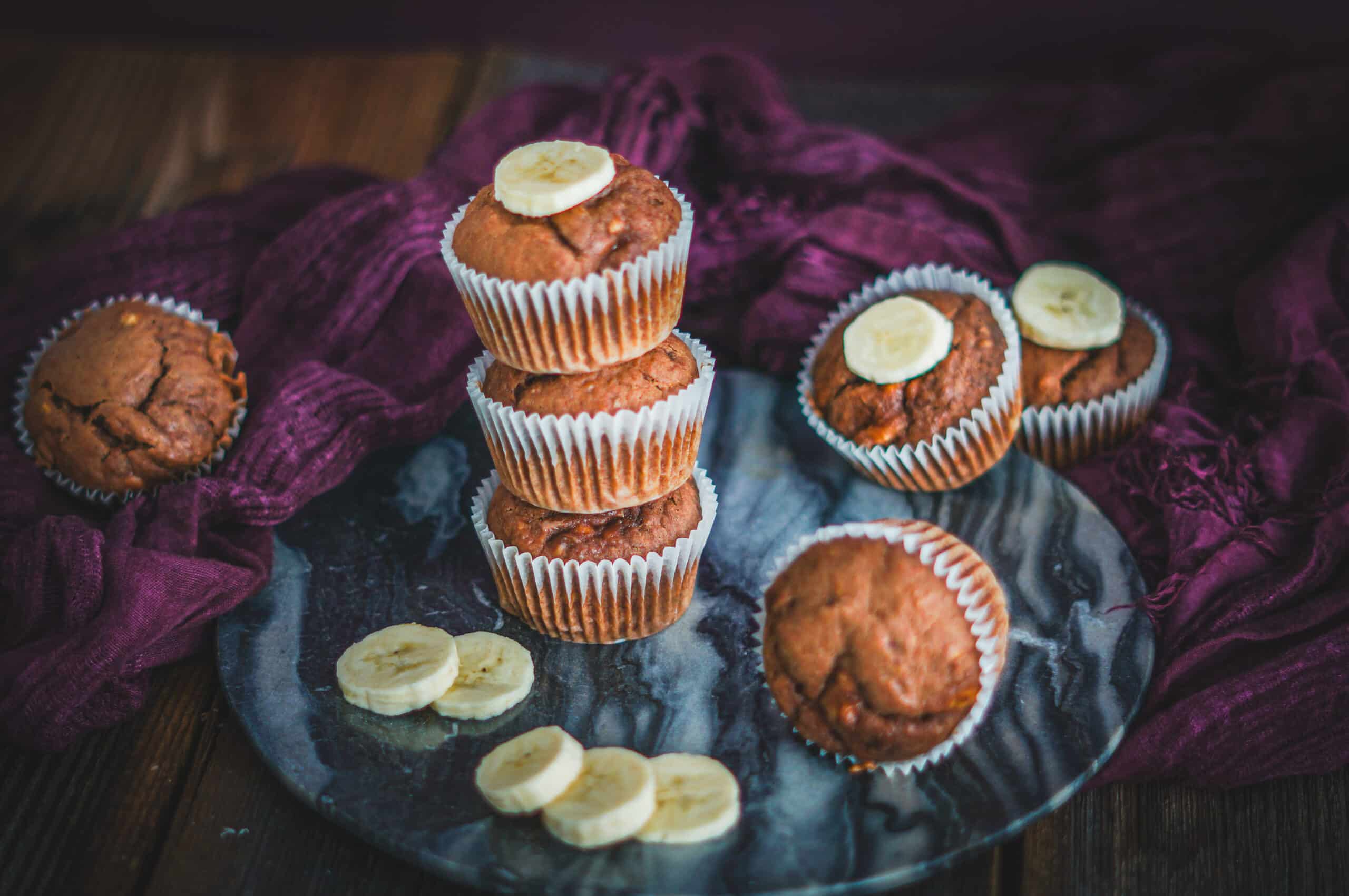 Schokoladen Bananen Muffins